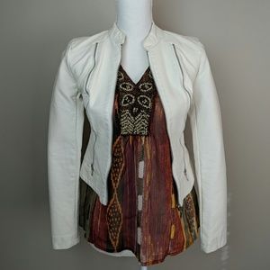 Maurice's ivory leather jacket
